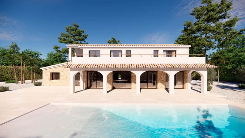 Op maat gemaakte mediterrane villa met privézwembad in Benissa