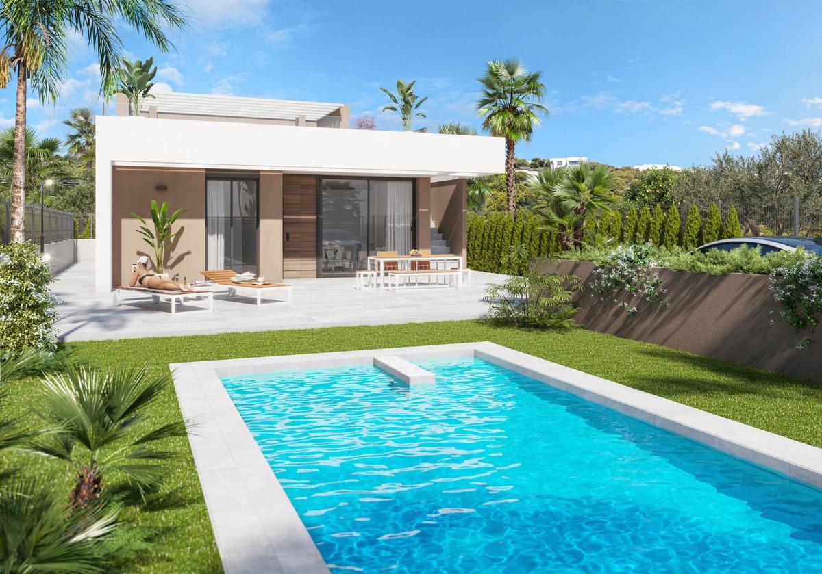 Nieuwbouwvilla met zeezicht in Vera Playa (Pueblo Salinas)