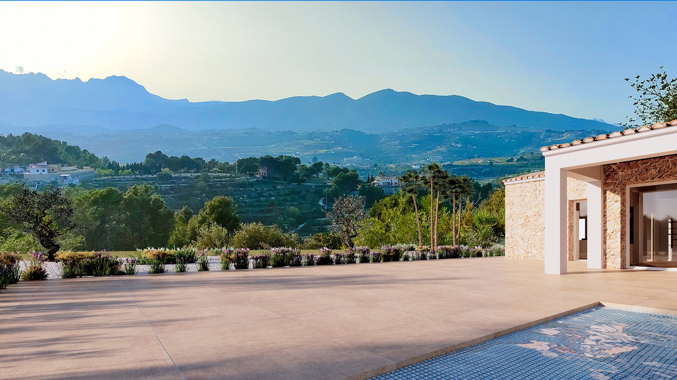 Proyecto: finca de lujo en venta en Benissa con vistas a la montaña - 2