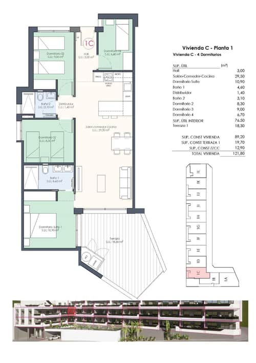 Ruim Nieuwbouwappartement met Vier Slaapkamers in Benijofar — foto 33