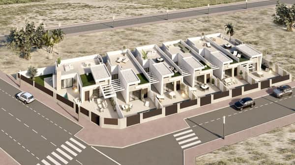 Nieuwbouwvilla met privézwembad op 600 meter van het strand in Los Alcázares