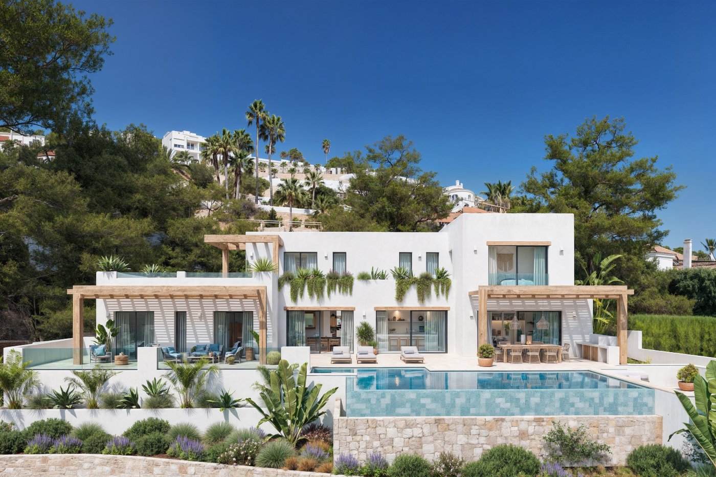 Villa Balona: proyecto de villa estilo Ibiza con vistas al mar en Benissa