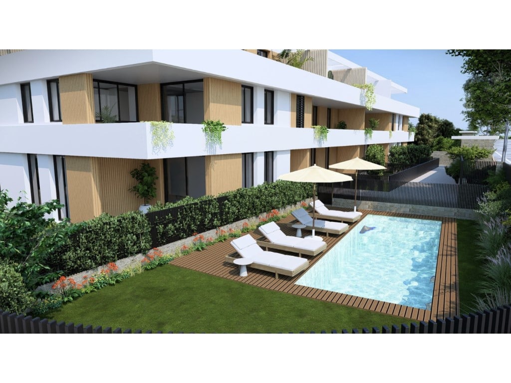Neue 2-Zimmer-Wohnung mit Terrasse und Pool in Jávea — living room
