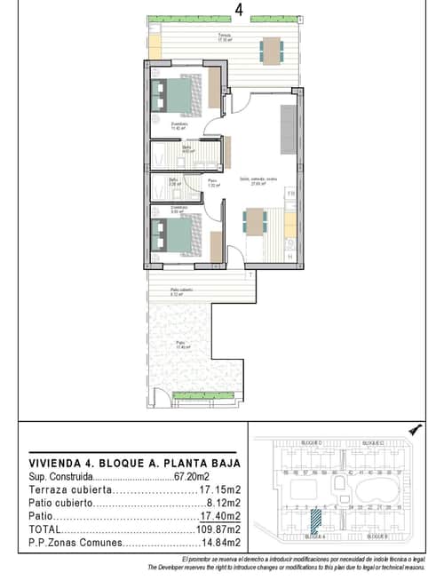 Nieuwbouwappartement met tuin in San Cayetano, Torre Pacheco — foto 22