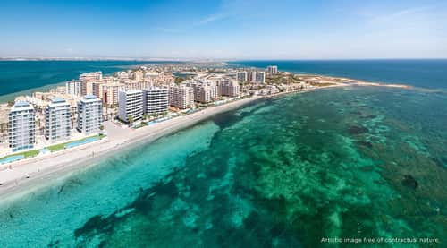 Compact nieuwbouwappartement met zeezicht op eerste lijn in La Manga del Mar Menor — foto 8