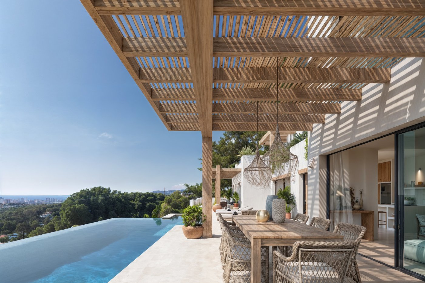Villa Balona: proyecto de villa estilo Ibiza con vistas al mar en Benissa