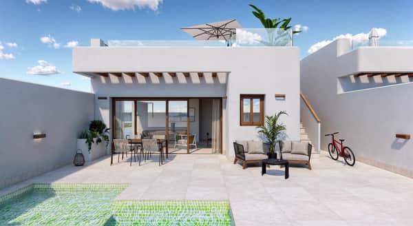 Nieuwbouwvilla met privézwembad en tuin in Torre Pacheco