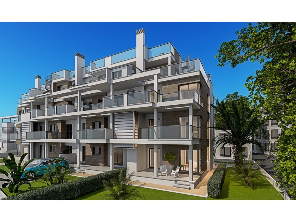3-bed penthouse near beach and center in Denia — terrace