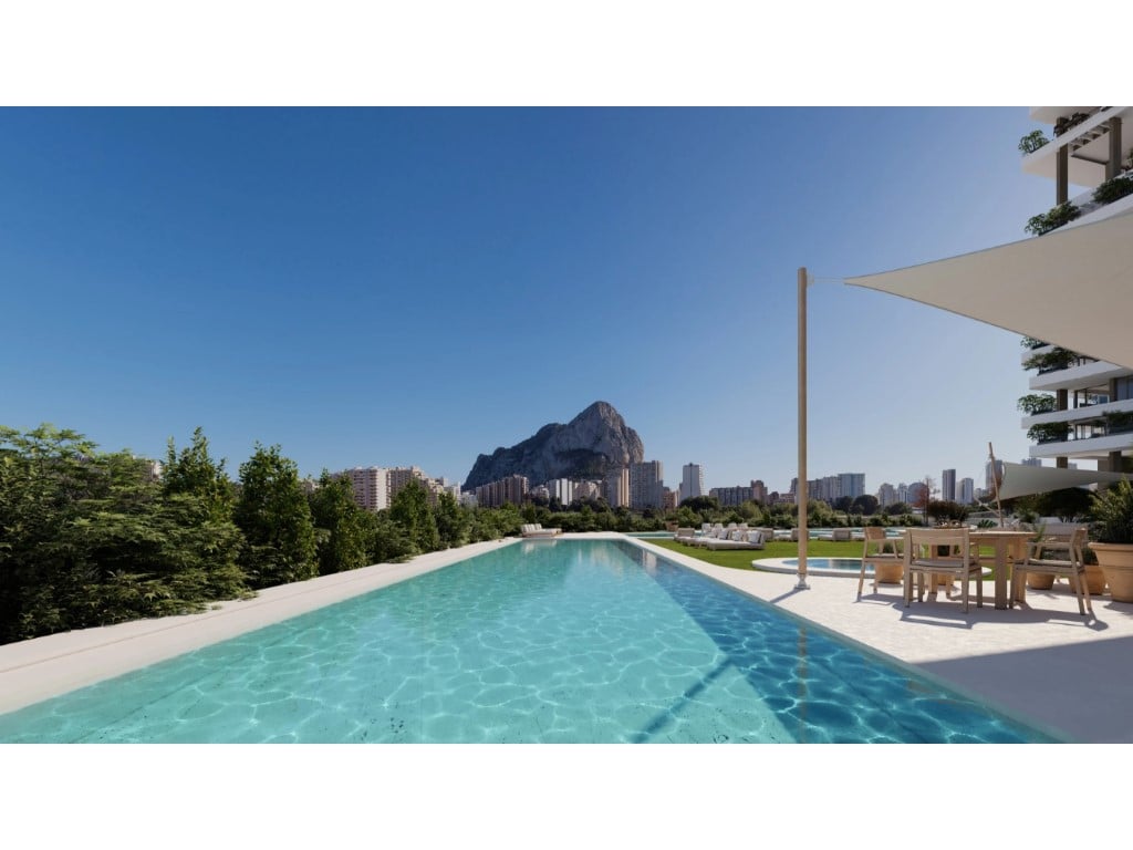 Appartement de luxe 2 chambres avec vue sur mer à Calpe — living room