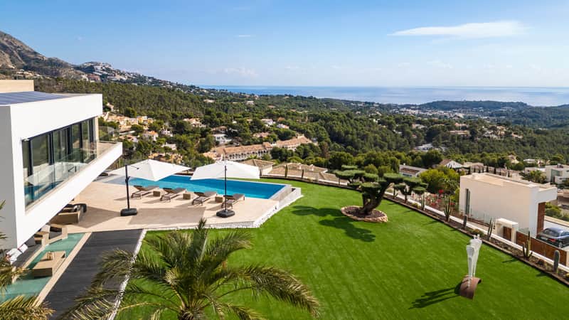 Villa Eclipse in Altea La Vella met panoramisch zeezicht