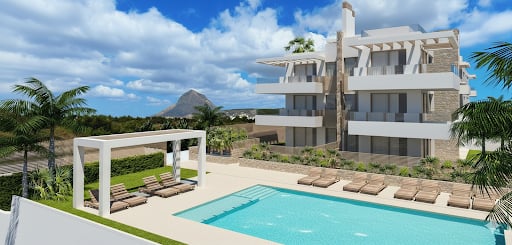 Apartamentos contemporáneos en Jávea junto al Montgó a 500 m de la playa