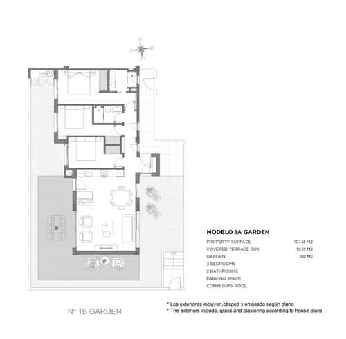 Nieuwbouwappartement met privétuin en drie slaapkamers op 900 meter van het strand in Los Alcázares — foto 9