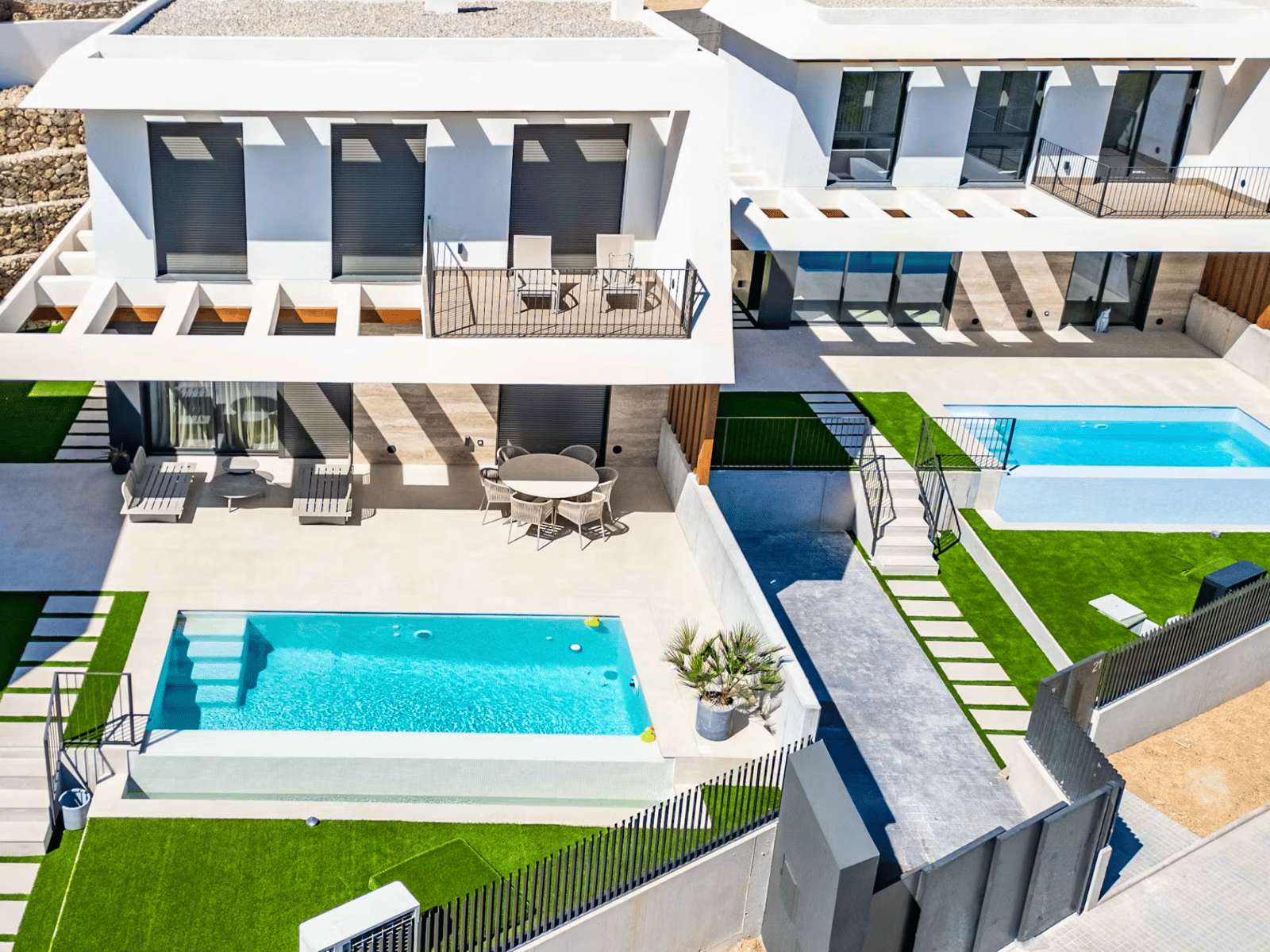 Residencial Maravilla: nouvelles villas avec piscine et vue sur mer à Polop — terrace