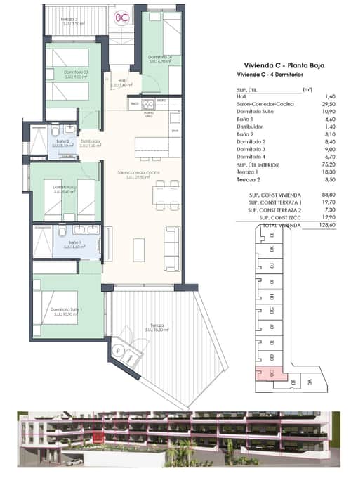 Nieuwbouwappartement met 4 Slaapkamers en Gemeenschappelijk Zwembad in Benijofar — foto 33