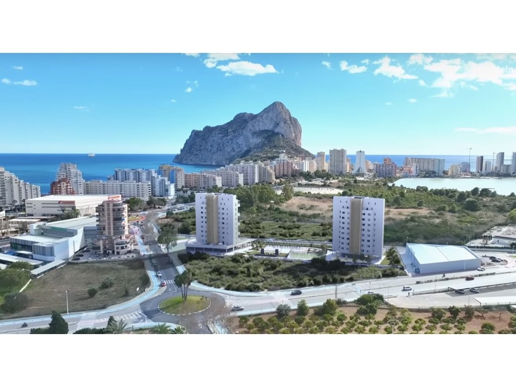 Moderní novostavba bytu s výhledem na lagunu v Calpe