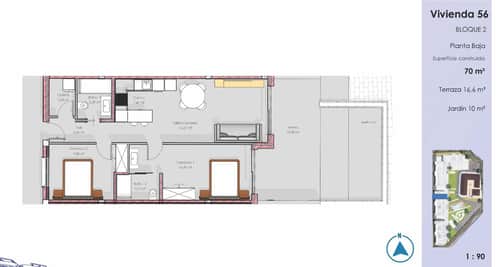 Gemeubileerd gelijkvloers appartement met 2 slaapkamers en privétuin in El Raso, Guardamar — foto 8