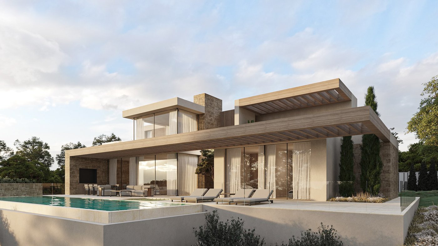 Villa moderna de nueva construcción con vistas panorámicas al mar en La Fustera, Benissa Costa