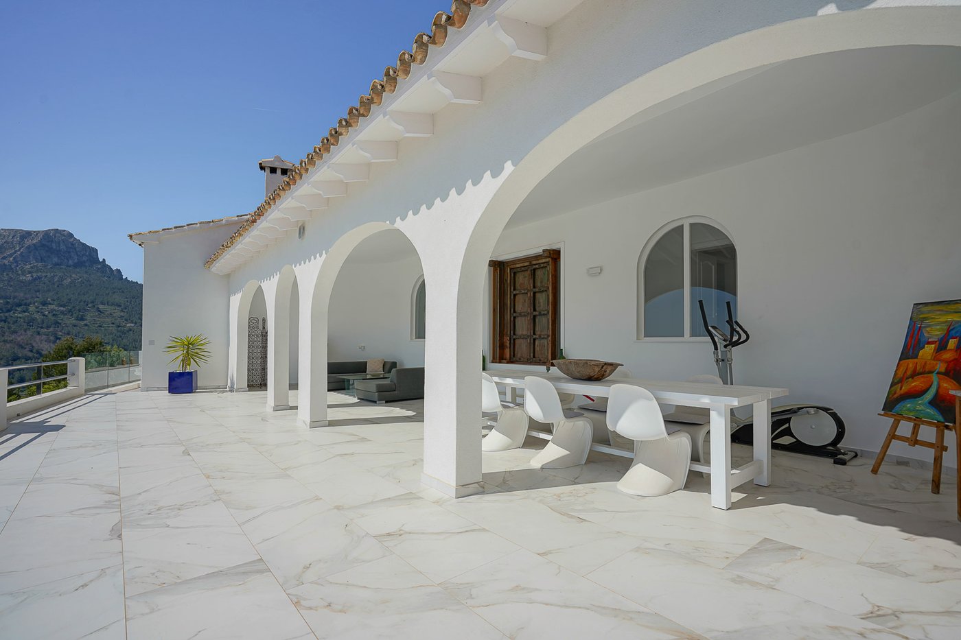 Modern finca with panoramic mountain and sea views in Benissa