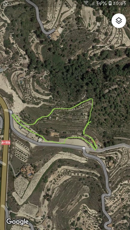 Parcela de 12.137 m2 con casa rústica habitable y bonitas vistas al mar y al Peñón de Ifach  - Benissa - 36