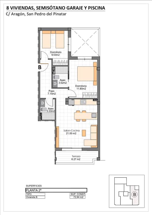 Nieuwbouwappartement met Twee Slaapkamers op de Begane Grond in Macao Playa 2, Lo Pagán — foto 15