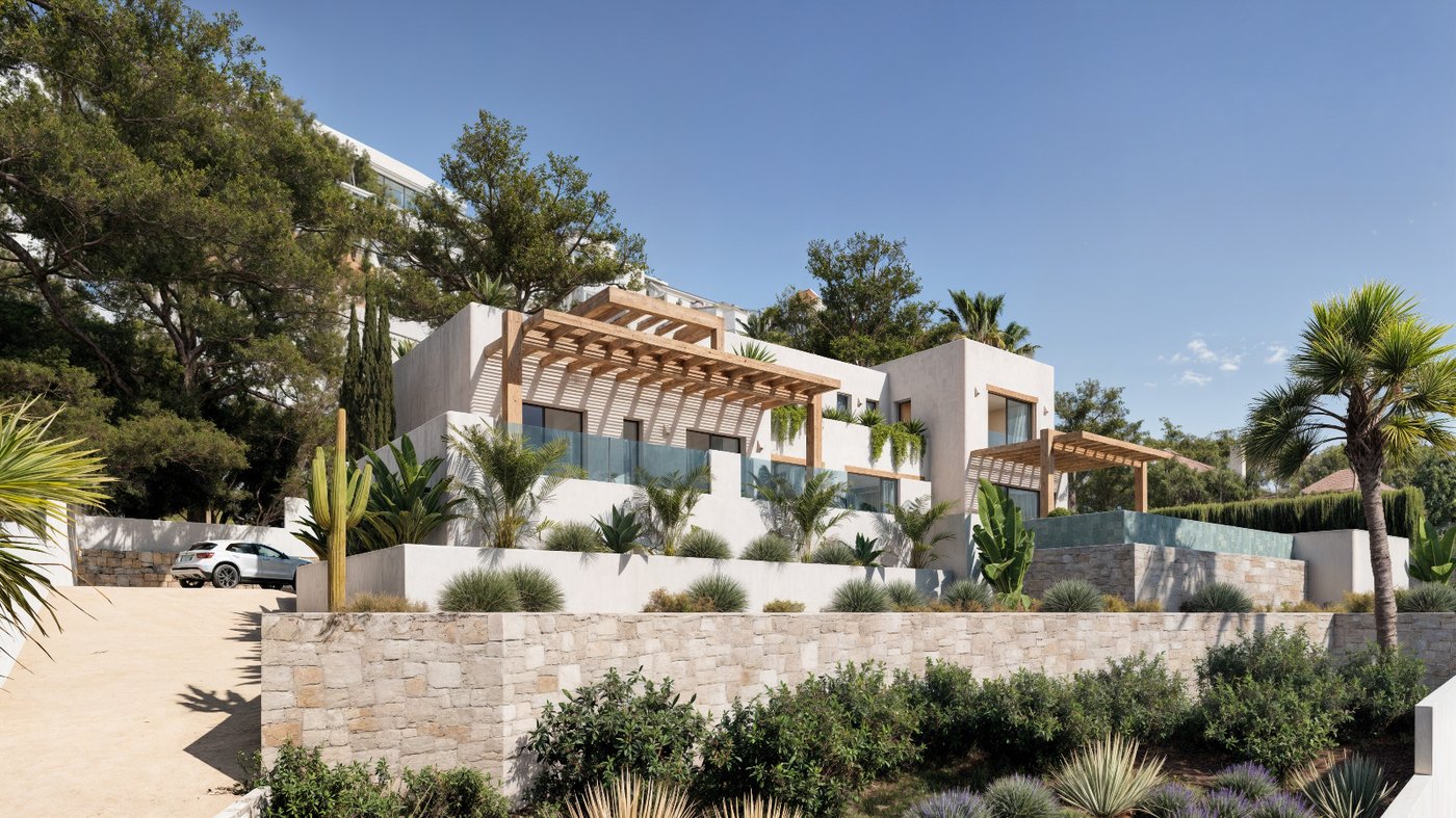 Villa Balona: proyecto de villa estilo Ibiza con vistas al mar en Benissa