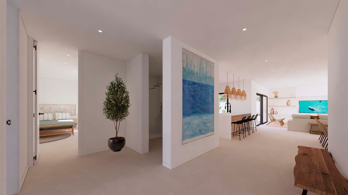 Nueva villa de estilo Ibicenco en venta cerca Moraira - 5