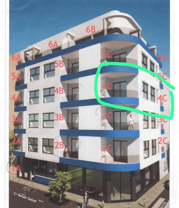 Appartement met 2 slaapkamers in Torrevieja