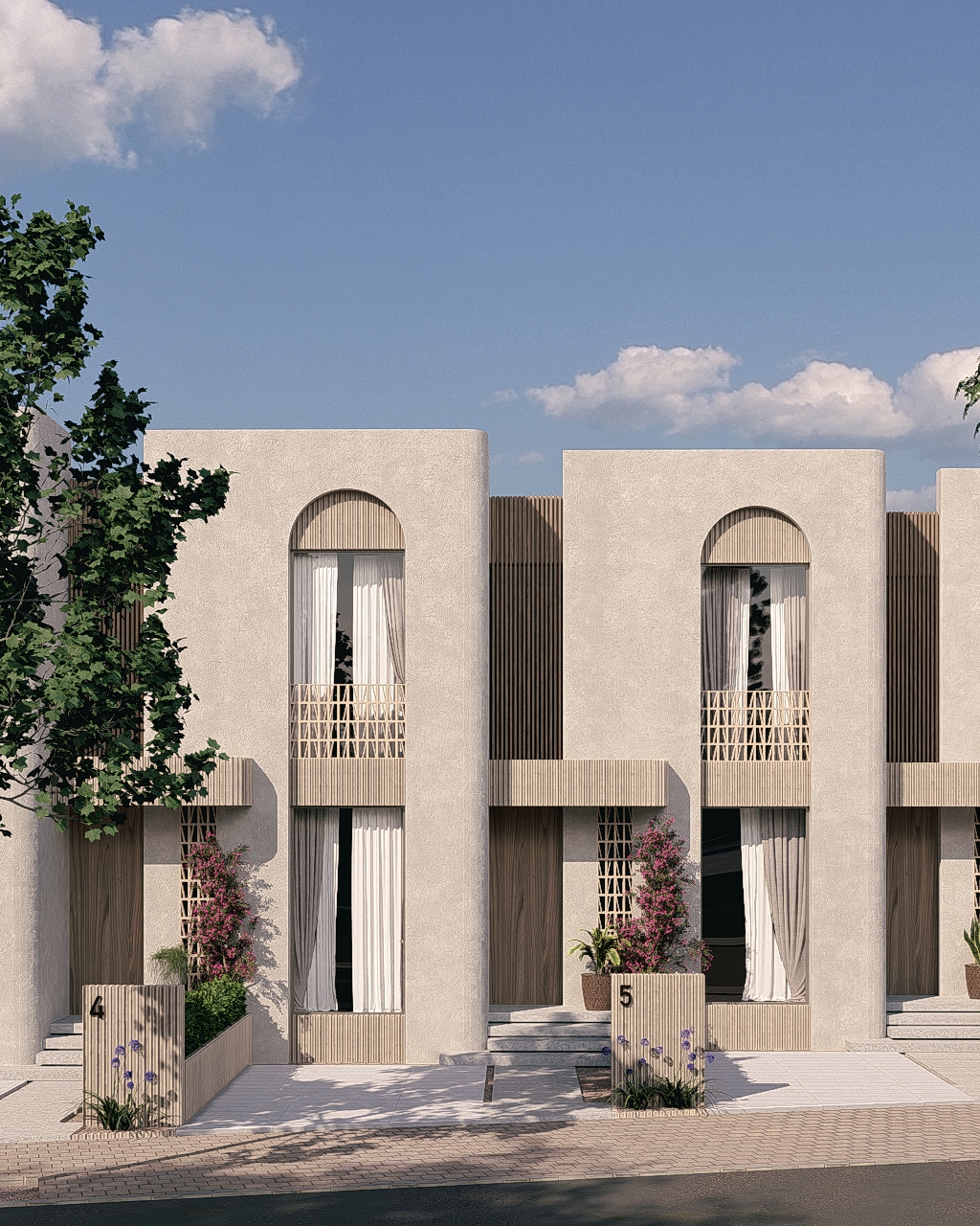 Semi-detached houses and apartments in the heart of Javea