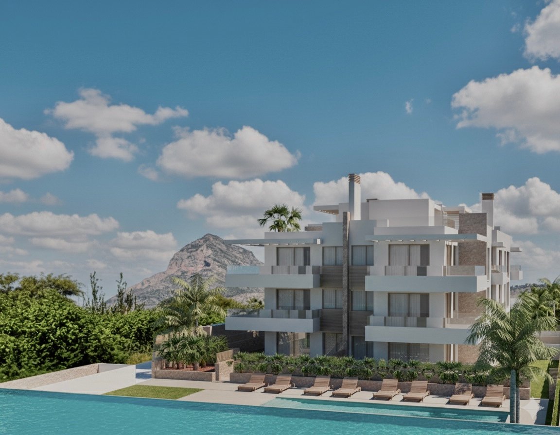 Apartamentos contemporáneos en Jávea junto al Montgó a 500 m de la playa