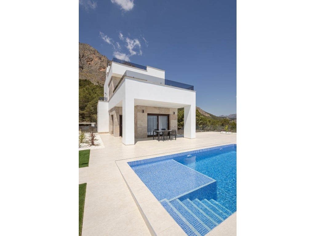 Moderne 3-Schlafzimmer-Villen mit privatem Pool in Polop, Costa Blanca