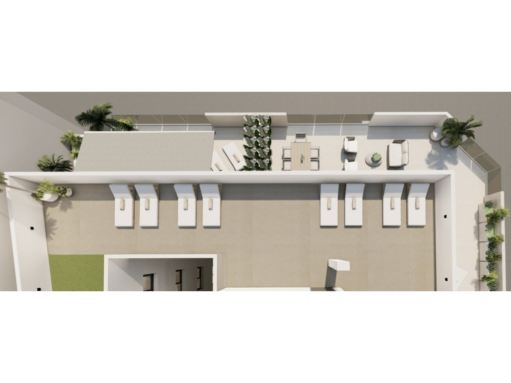 1-bed new-build apartment with 63 m² terrace in Guardamar de Segura — terrace