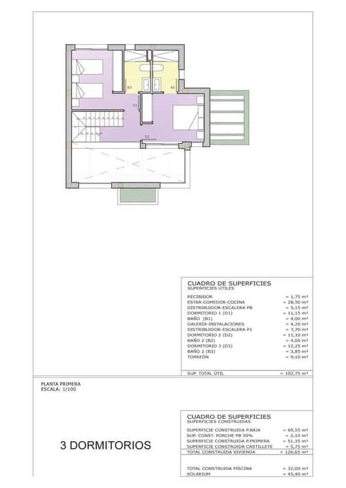 Nieuwbouwvilla met drie slaapkamers in Playa Honda, Cartagena — foto 46