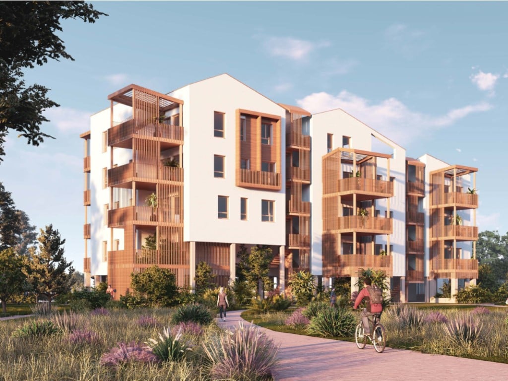 HorizonVista Residences: modern homes with terraces and nature — living room