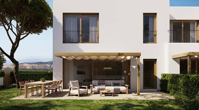 Doppelhaushälfte in Gata de Gorgos, 3 Schlafz., 102m²