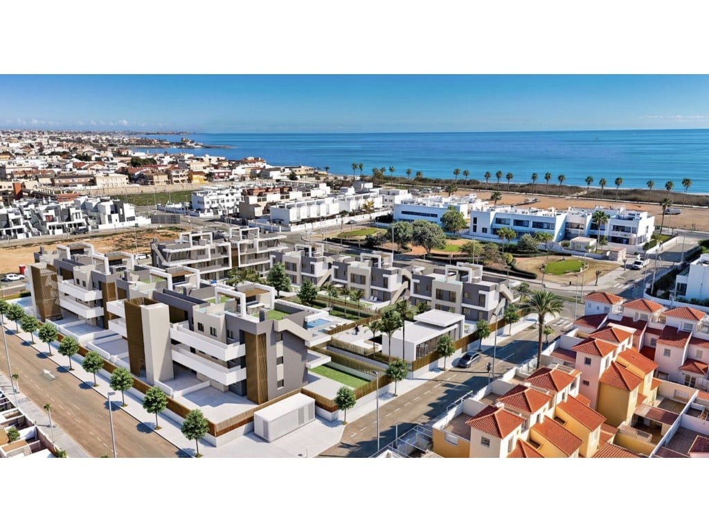 Penthouse se 3 ložnicemi a soláriem u pláže v Torre de la Horadada