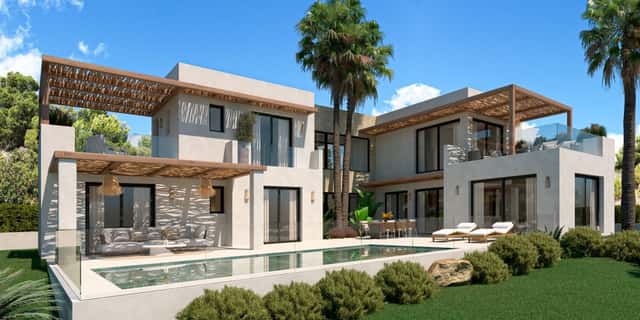 Villa con jardín en Jávea, 4 dorm., 280m²