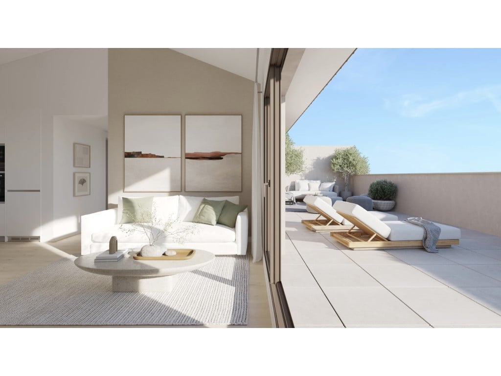 Moderní 2-pokojový byt v rezidenčním projektu Valencia, 94 m² — living room
