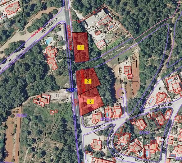 3 percelen in Jávea — Carretera de la Caba de la Nao, 3.093 m²