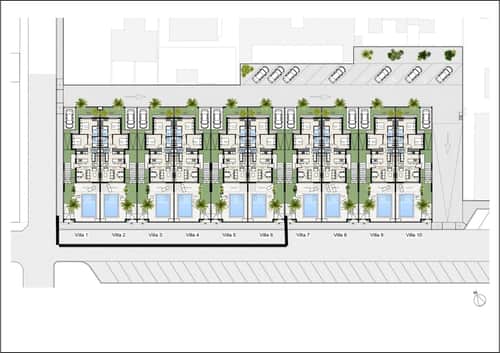 NIEUWBOUW HALFVRIJSTAANDE VILLA'S IN LOS NIETOS, LA MANGA MAR MENOR — foto 27