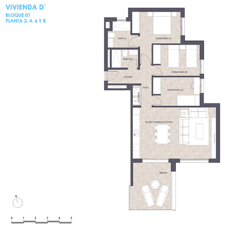 Apartamento Moderno en Cuarta Planta – Obra Nueva en Calpe - 2