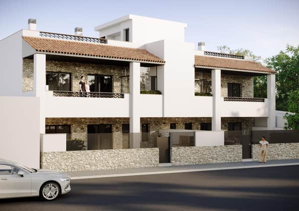 Gelijkvloerse nieuwbouwbungalow met tuin in Hondón de las Nieves