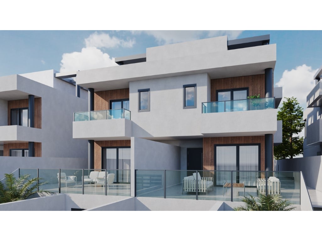 3-bedroom townhouses with private terrace in Benferri, Alicante
