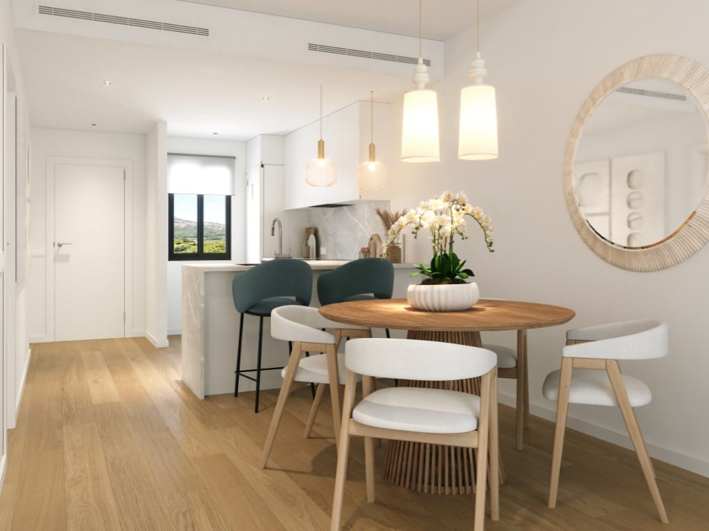 2-bed apartment in Alfaz del Pi near beaches and Serra Gelada — living room