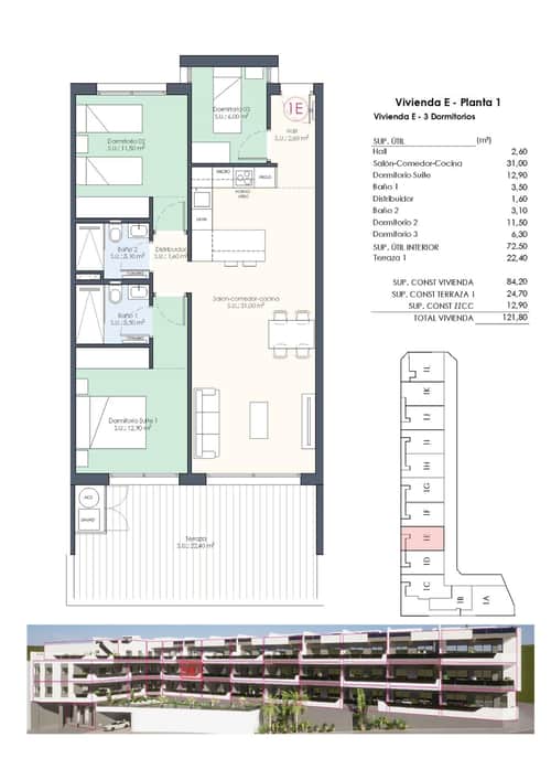 Nieuwbouwappartement met gemeenschappelijk zwembad in Benijofar — foto 33