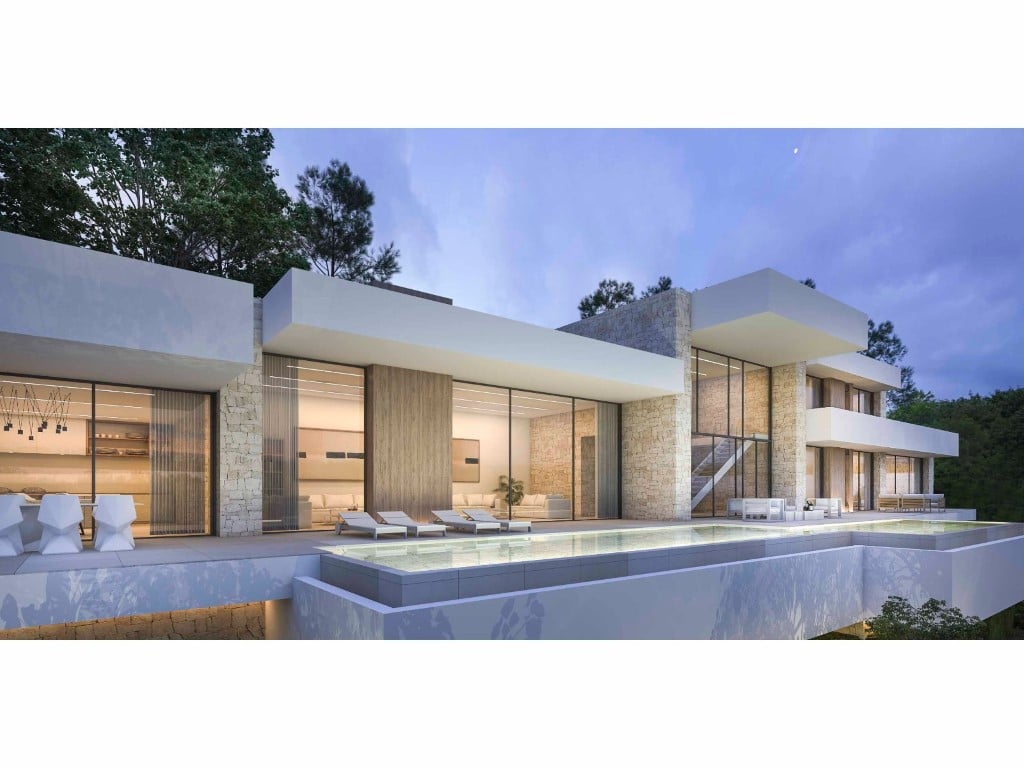 Exkluzivní luxusní vila s nekonečným bazénem v Benimeit, Moraira — terrace