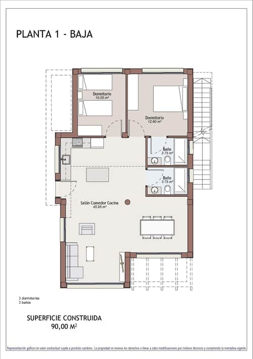 Gelijkvloerse nieuwbouwvilla met privézwembad in Vera, Almería — foto 40