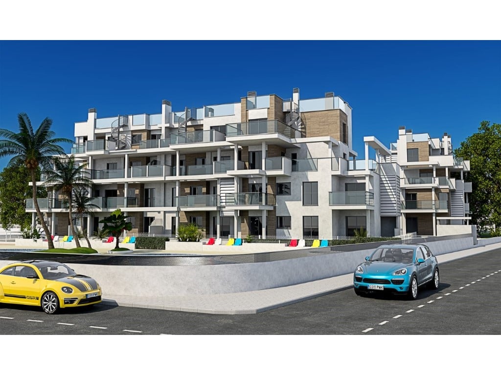 Moderne Wohnung zweite Reihe zum Meer in Denia
