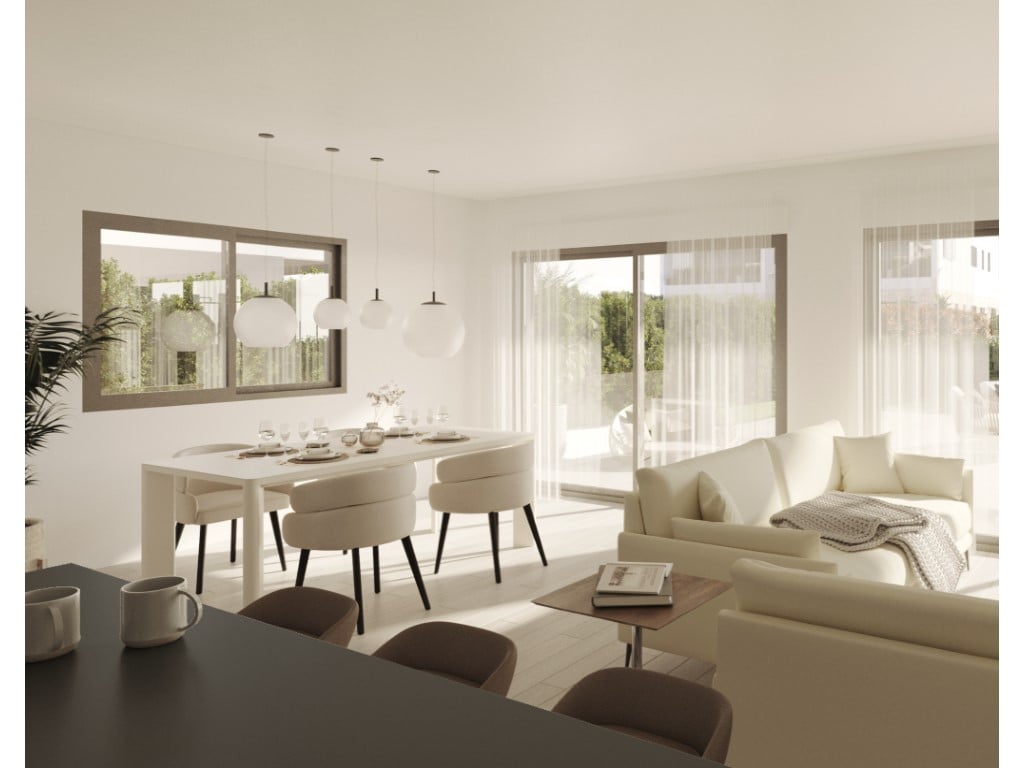 New development with 24 homes in Colonia de Sant Jordi — living room