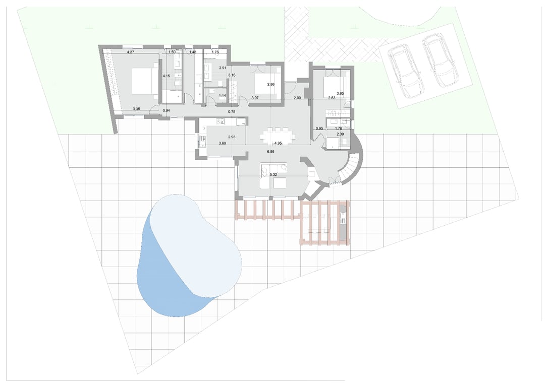 Villa de estilo ibicenco en venta en Moraira con vistas panorámicas al mar - 13