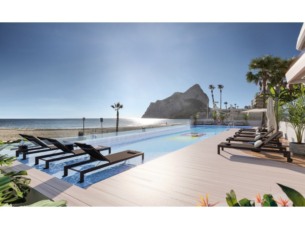 Moderní 1-ložnicový byt na pláži La Fossa, Calpe